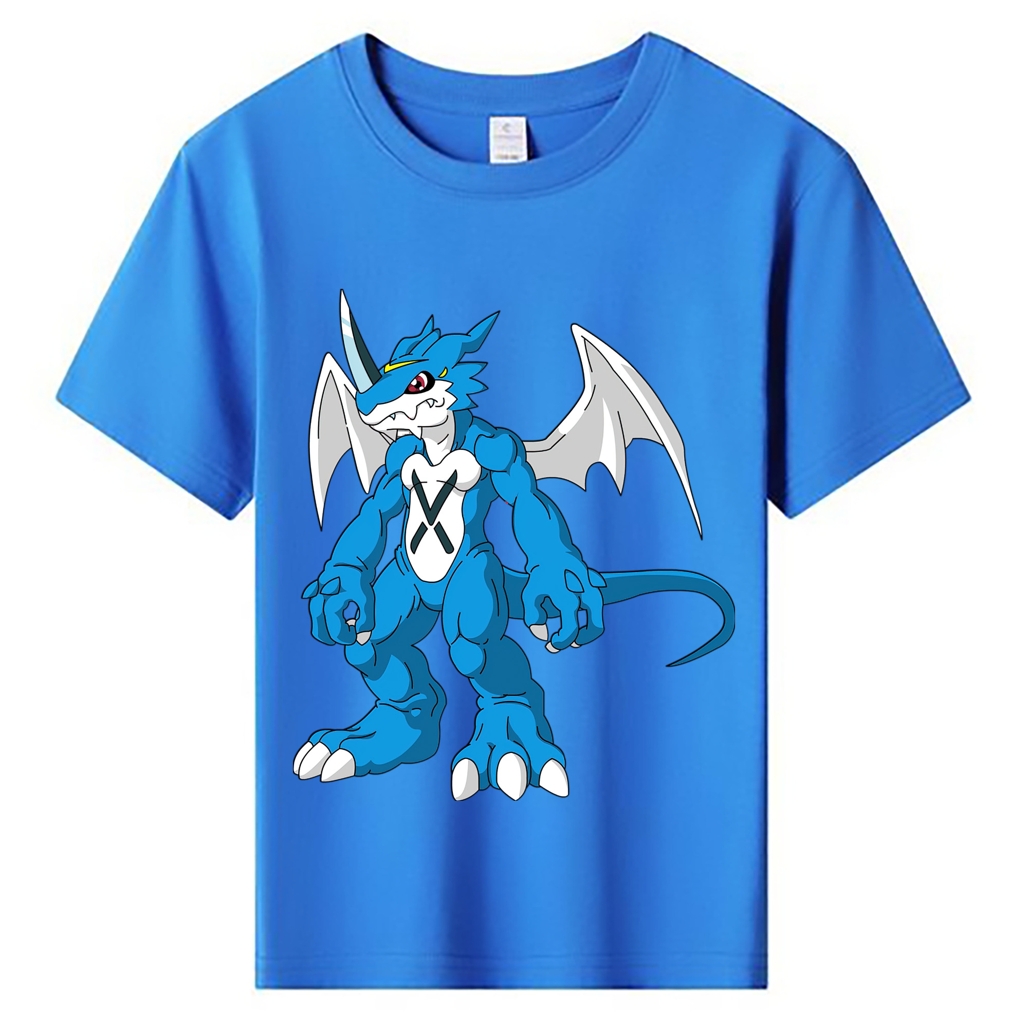 （画像用） Digimon デジタルモンスター/デジモン 綿100％キッズTシャツ（フロントプリント）